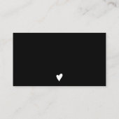 スクリプモダント白黒順感謝してい序 名刺 (裏面)