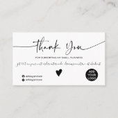 スクリプモダント白黒順感謝してい序 名刺 (正面)