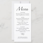 スクリプモダント白黒 |のメ結婚ニュー・カード (正面)