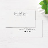 スクリプモダント白黒Jewleryディスプレイカード (デスク)