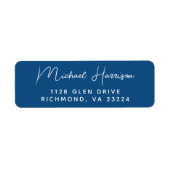 スクリプモダント笛差出人住所 ラベル (正面)