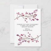 スクリプモダント素朴・クリスマス・フォト・カード サンキューカード (裏面)