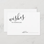 スクリプモダント結婚のアドバイスとウィッシュカード アドバイスカード (正面/裏面)