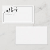 スクリプモダント結婚のアドバイスとウィッシュカード アドバイスカード (正面/裏面)