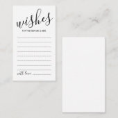 スクリプモダント結婚のアドバイスとウィッシュカード アドバイスカード (正面/裏面)