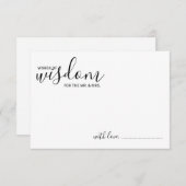 スクリプモダント結婚のアドバイスとウィッシュカード アドバイスカード (正面/裏面)