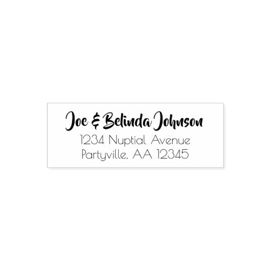 スクリプモダント結婚のアドレス セルフインキングスタンプ (デザイン)