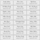 スクリプモダント結婚のゲスト住所 シール (正面)