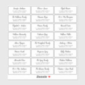 スクリプモダント結婚のゲスト住所 シール (シート)