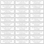 スクリプモダント結婚のゲスト名アドレス シール (正面)