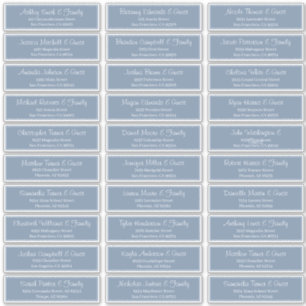 スクリプモダント結婚のゲスト名アドレス シール