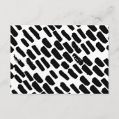 スクリプモダント結婚のゲスト詳細フォトブラック エンクロージャーカード (裏面)