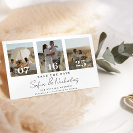 スクリプモダント結婚のコラージュ セーブザデート