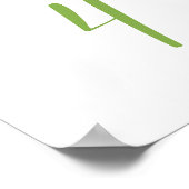 スクリプモダント結婚のテーブル番号4記号 ポスター (角)