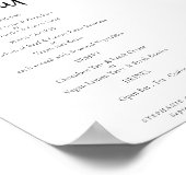 スクリプモダント結婚のメニューの色 ポスター (角)