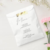 スクリプモダント結婚のメニューバッグ フェイバーバッグ (封をした状態)