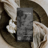 スクリプモダント結婚の写真サンキューカードQRコード サンキューカード