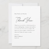 スクリプモダント結婚の場所設定ありがとうございます サンキューカード (正面)