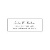 スクリプモダント結婚の差出人住所 セルフインキングスタンプ (デザイン)