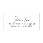 スクリプモダント結婚の差出人住所 セルフインキングスタンプ (デザイン)