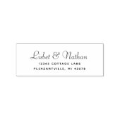 スクリプモダント結婚の差出人住所 ラバースタンプ (インプリント)