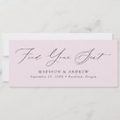 スクリプモダント結婚の座席ヘッダーカードの検索 招待状 (正面)