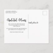 スクリプモダント結婚の延期の写真 ポストカード (裏面)