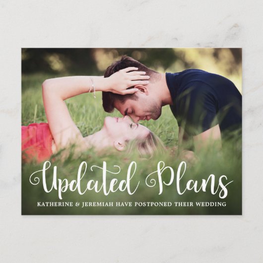 スクリプモダント結婚の延期の写真 ポストカード (正面)