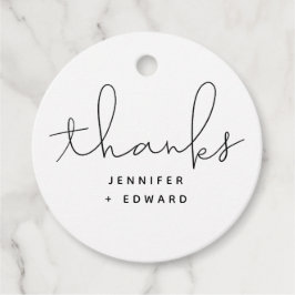 スクリプモダント結婚の白黒 フェイバータグ