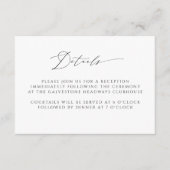 スクリプモダント結婚の詳細 エンクロージャーカード (正面)