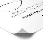 スクリプモダント結婚のOh Snapハッシュタグ記号 ポスター (角)