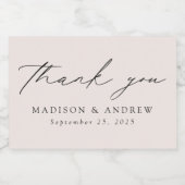 スクリプモダント結婚クリーム スパークリングワインラベル (シングルラベル)