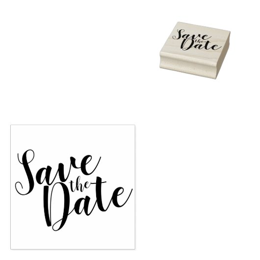 スクリプモダント結婚式の日付の保存 ラバースタンプ (押印)