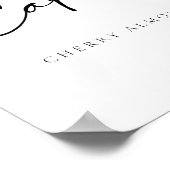 スクリプモダント結婚・ケーキ ポスター (角)