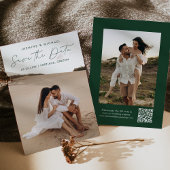 スクリプモダント緑QRコード2写真 セーブザデート