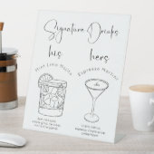 スクリプモダント署名ドリンク 台座サイン (インサイチュ)