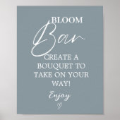 スクリプモダント花バーブライダルシャワー記号 ポスター (正面)