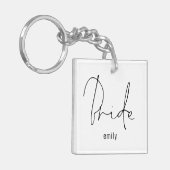スクリプモダント花嫁の未来のミセス名 キーホルダー (正面左)
