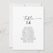 スクリプモダント表番号座席表カード (裏面)