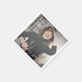 スクリプモダント誕生日パーティーの写真 スタンダードカクテルナプキン (角)