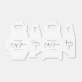 スクリプモダント赤ちゃんシャワーありがとうお願いボックス フェイバーボックス (折り畳みなし)