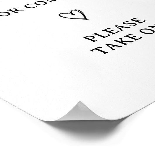 スクリプモダント赤ちゃんシャワーありがとう好意サイン ポスター (角)