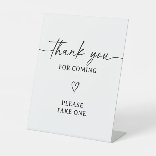 スクリプモダント赤ちゃんシャワーありがとう好意サイン 台座サイン (正面)