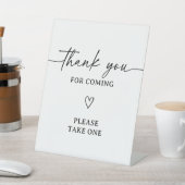 スクリプモダント赤ちゃんシャワーありがとう好意サイン 台座サイン (インサイチュ)