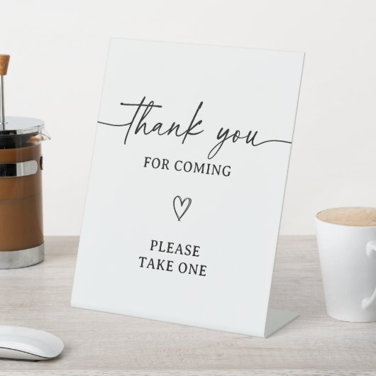 スクリプモダント赤ちゃんシャワーありがとう好意サイン 台座サイン (インサイチュ)