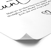 スクリプモダント赤ちゃんシャワーおしゃぶり狩り記号 ポスター (角)