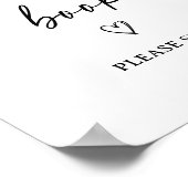 スクリプモダント赤ちゃんシャワーゲストブックサイン ポスター (角)