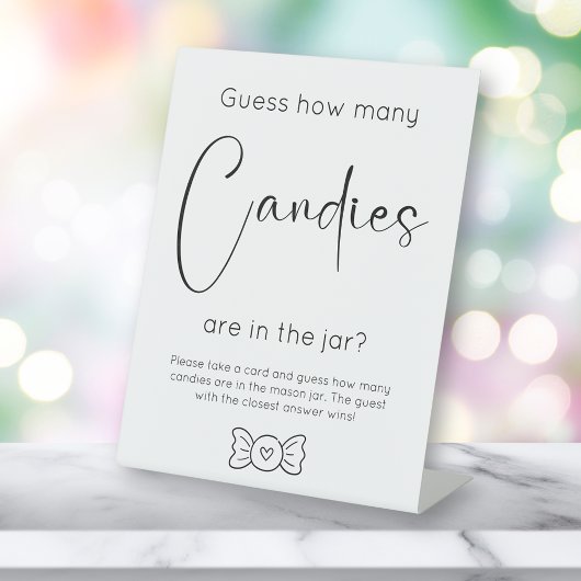 スクリプモダント赤ちゃんシャワー数の推測 台座サイン