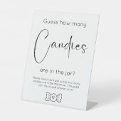 スクリプモダント赤ちゃんシャワー数の推測 台座サイン (正面)