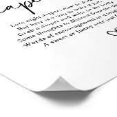 スクリプモダント赤ちゃんシャワー深夜おむつサイン ポスター (角)